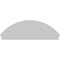 Ekena Millwork Segment Arch 4 Spoke Architectural Grade PVC Combination Pediment, 76"W x 25-7/8"H x 2-3/4"P PEDPC076X260SEG04 - alternate 2